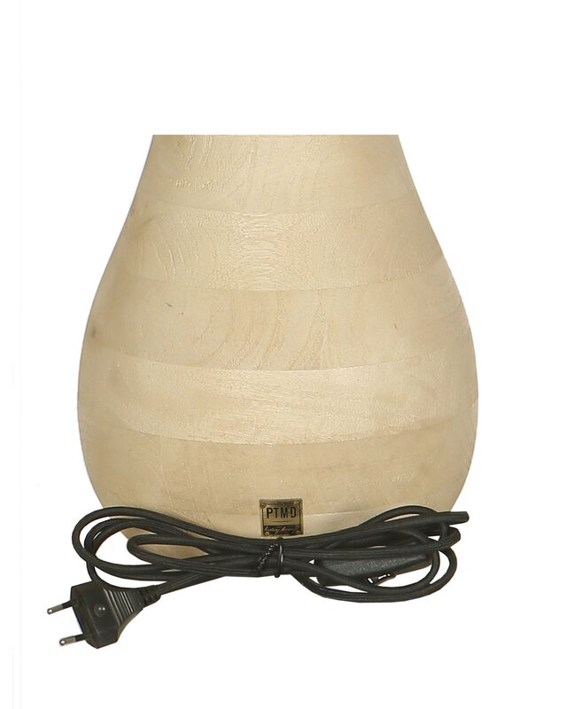 PTMD Tafellamp Volledig Mangohout Naturel L49xB30 Cm