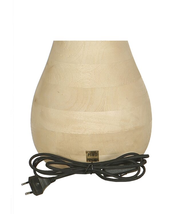 PTMD Tafellamp Volledig Mangohout Naturel L49xB30 Cm