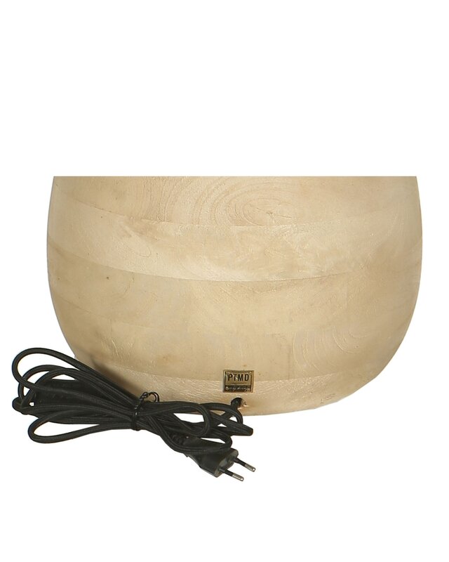 PTMD Tafellamp Volledig Mangohout Naturel L64xB38 Cm