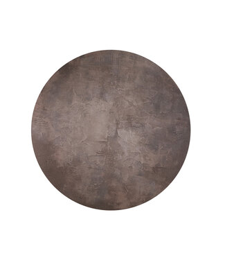 PTMD Kemp Bruine Canvas Schilderij Ruw Rond L