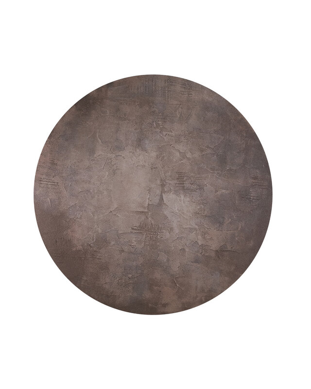 PTMD Kemp Bruine Canvas Schilderij Ruw Rond L