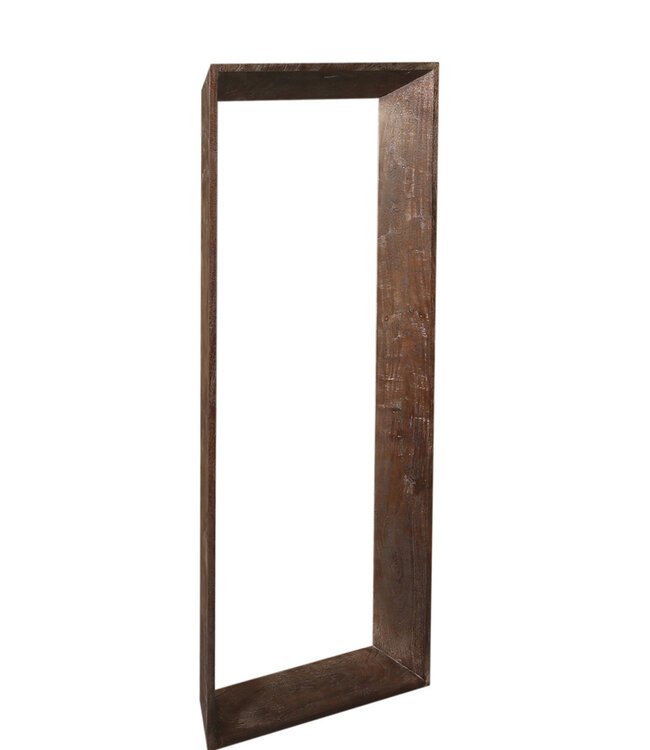 PTMD Kyro Bruine Acaciahouten Rechthoekige Spiegel Klein