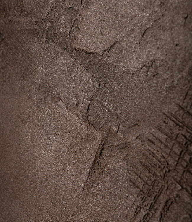 PTMD Kemp Bruine Canvas Schilderij Ruw Rond L