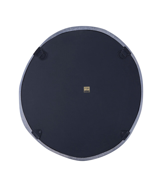 PTMD Limera Nikkel Aluminium Ronde Spiegel met Onregelmatige Rand S