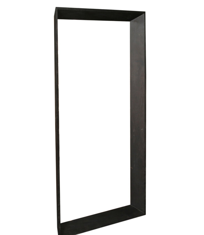 PTMD Kyro Zwart Acaciahout Rechthoekige Spiegel Groot