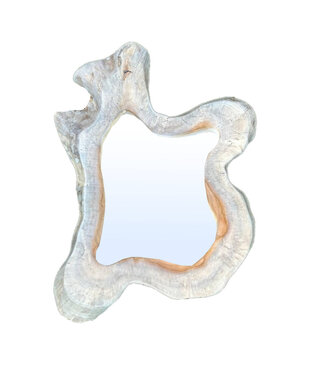 PTMD Hyro Natuurlijke Teakhouten Organische Spiegel