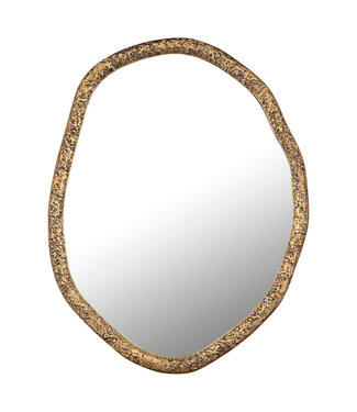 PTMD Paislie Messing Organisch Gevormde Spiegel Rond