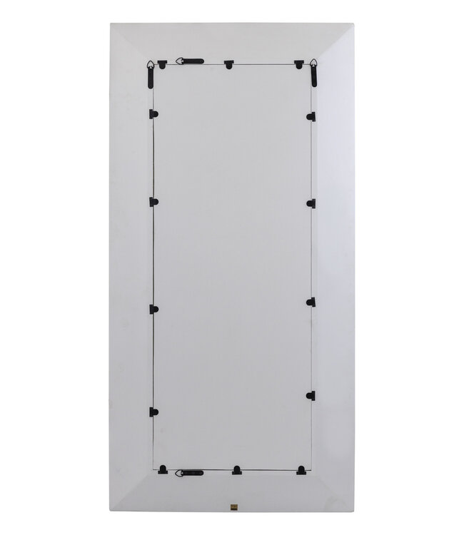 PTMD Chinasa Wit Rechthoekige MDF Spiegel met Gouden Afwerking Laag