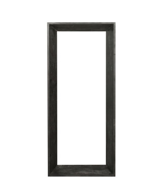 PTMD Kyro Zwart Acaciahout Rechthoekige Spiegel Klein