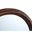 PTMD Nibbi Bruine Houten Spiegel Twist Ronde Frame