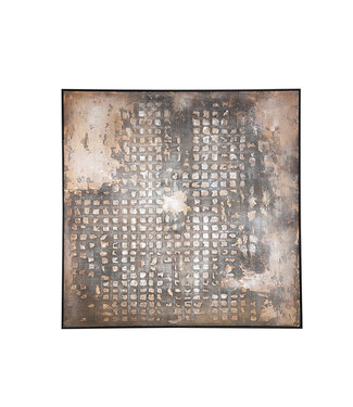 PTMD Pathe Gestructureerd Schilderij | Bruin | D122 cm