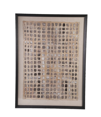 PTMD Carmell Roomwit Ingelijst Wandpaneel PS Bord Rechthoekig