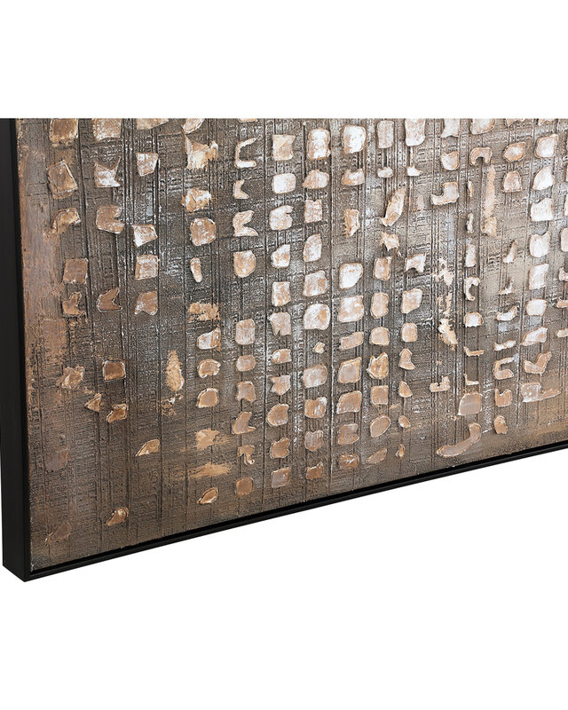PTMD Pathe Gestructureerd Schilderij | Bruin | D122 cm