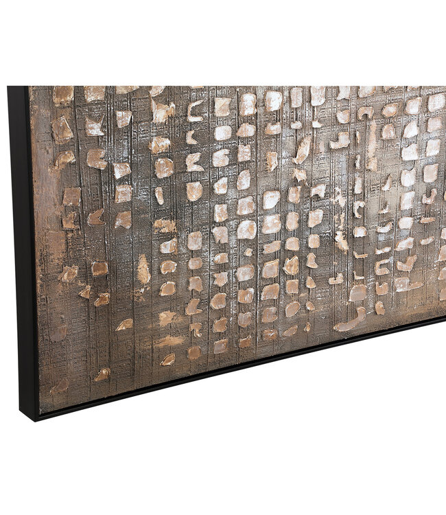 PTMD Pathe Gestructureerd Schilderij | Bruin | D122 cm