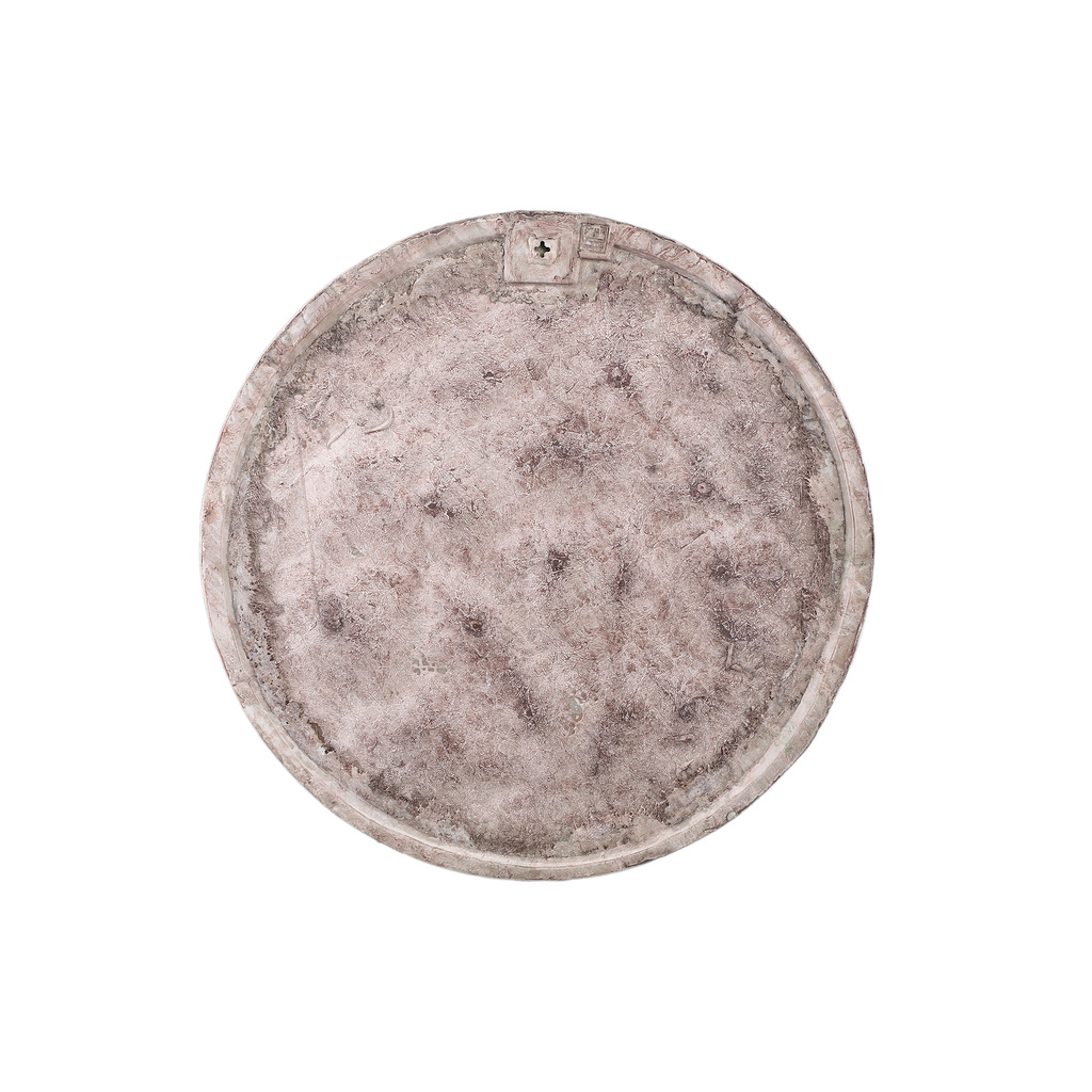 PTMD Rafet Grijs Ronde Cement Wandpaneel Ruwe Afwerking L