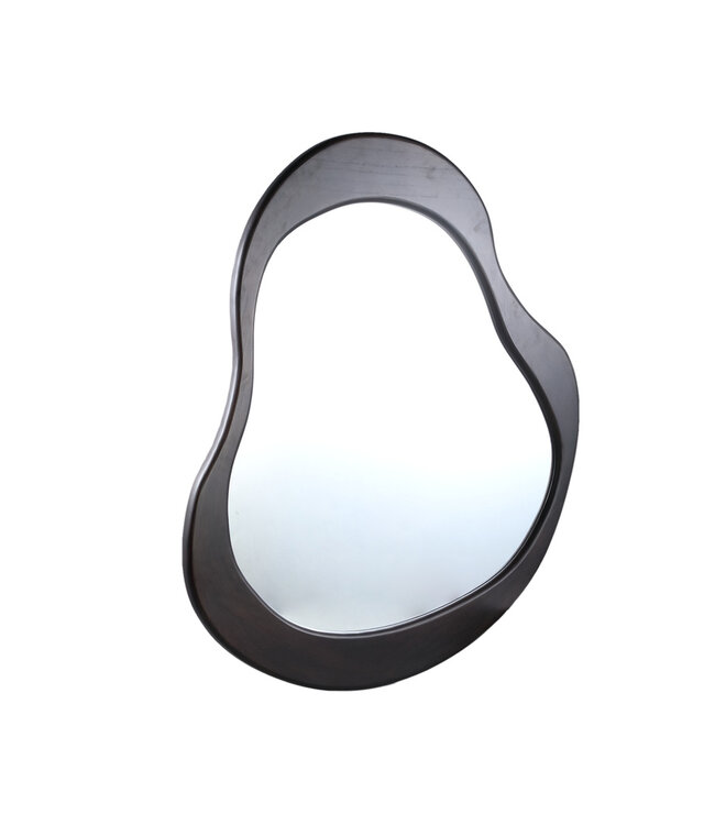 PTMD Barragh Bruine Massief Houten Organische Spiegel