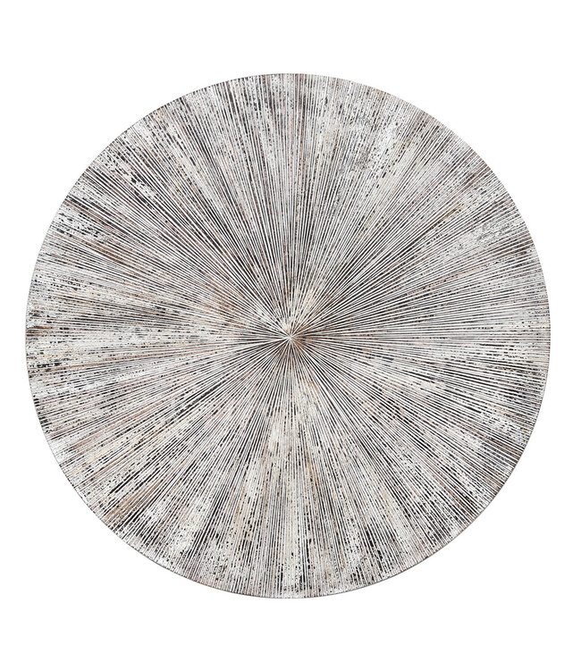 PTMD Zapp Wandpaneel L | Wit Geribbeld | D120 cm