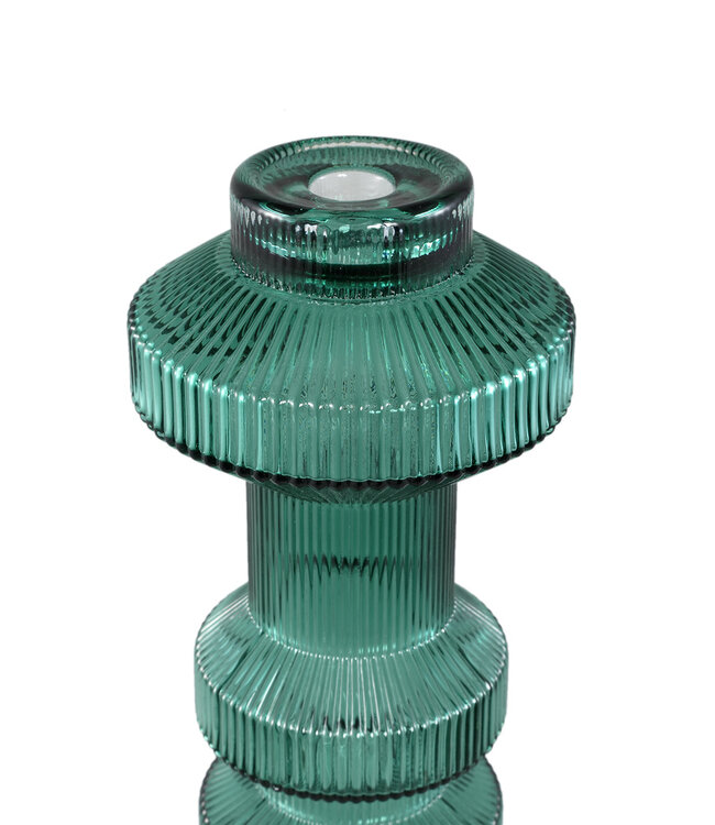 PTMD Galinda Kaarsenhouder M | Donkergroen | H60 x D13 cm