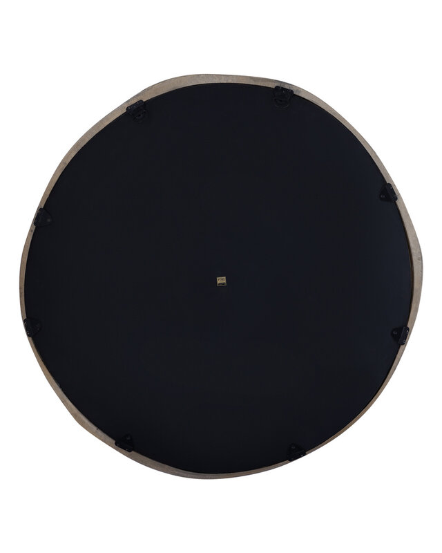 PTMD Limera Messing Aluminium Ronde Spiegel met Onregelmatige Rand L