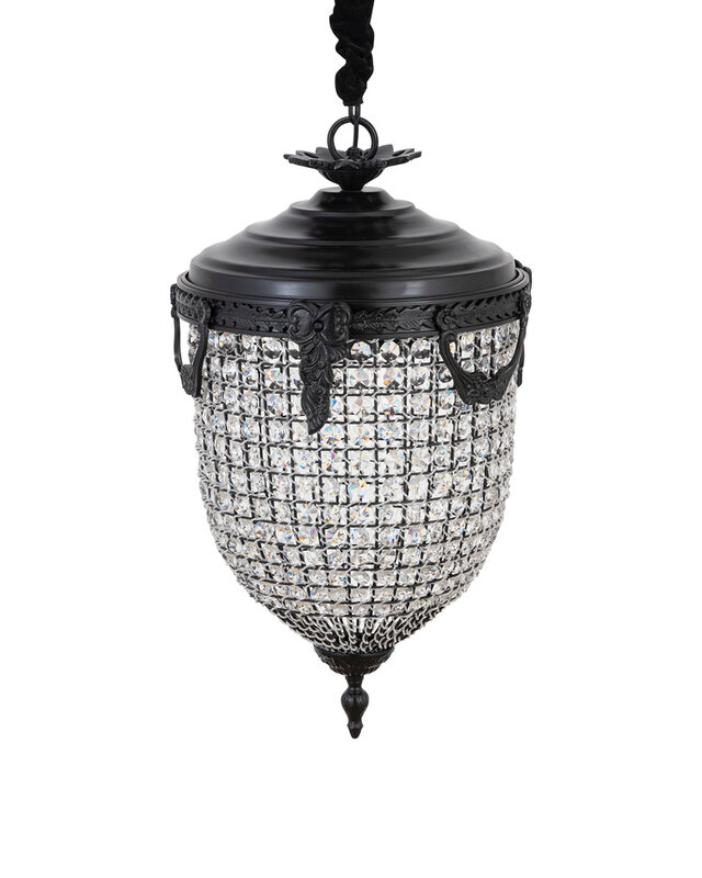 PTMD Lidde Kristal Plafondlamp S | H70 x D37 cm