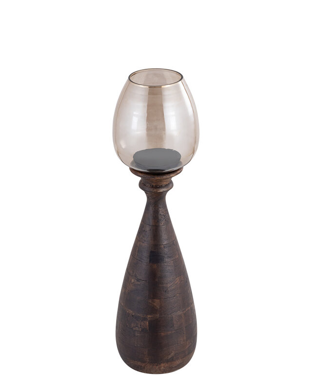 PTMD Midi Stormlicht S | Bruin Mangohout | H67 x D17 cm
