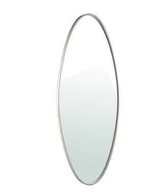 PTMD Serine Wit Stalen Ovaal Spiegel Groot