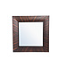 PTMD Gezzy Vierkante Spiegel | Bruin | Hout | H110 x B110 cm