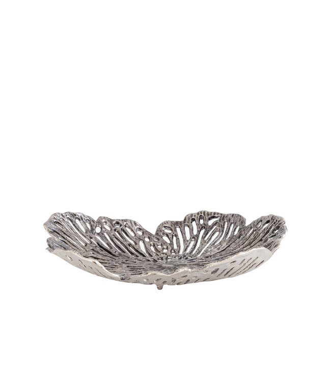 PTMD Ryhann Nikkel Gegoten Alu Bloem Wanddecoratie Kom M