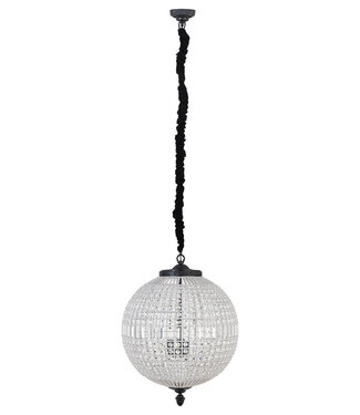 PTMD Jaris Kristal Plafondlamp L | H85 x D65 cm