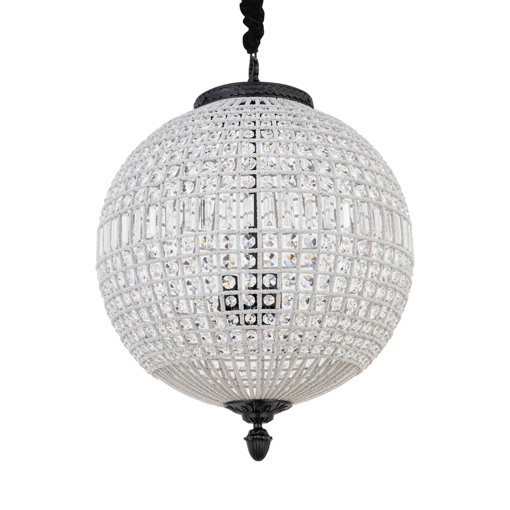 PTMD Jaris Kristal Plafondlamp L | H85 x D65 cm