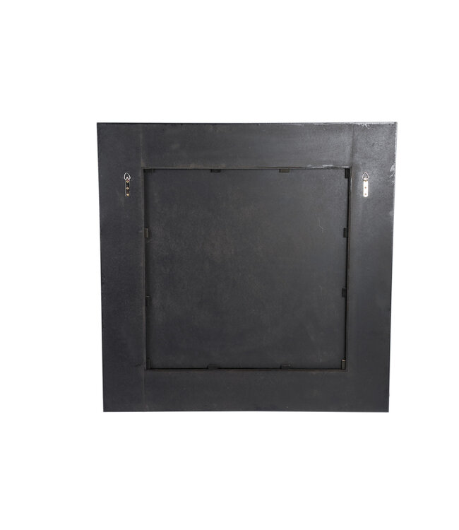 PTMD Gezzy Vierkante Spiegel | Bruin | Hout | H110 x B110 cm