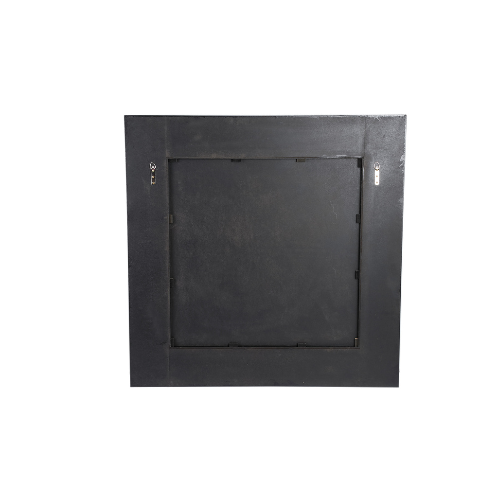 PTMD Gezzy Vierkante Spiegel | Bruin | Hout | H110 x B110 cm