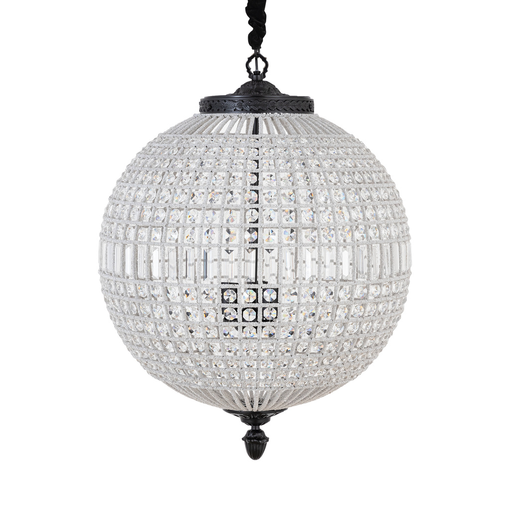 PTMD Jaris Kristal Plafondlamp L | H85 x D65 cm
