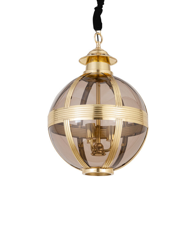 PTMD Mikk Hanglamp S | Antiek Glas | H66 x D46 cm