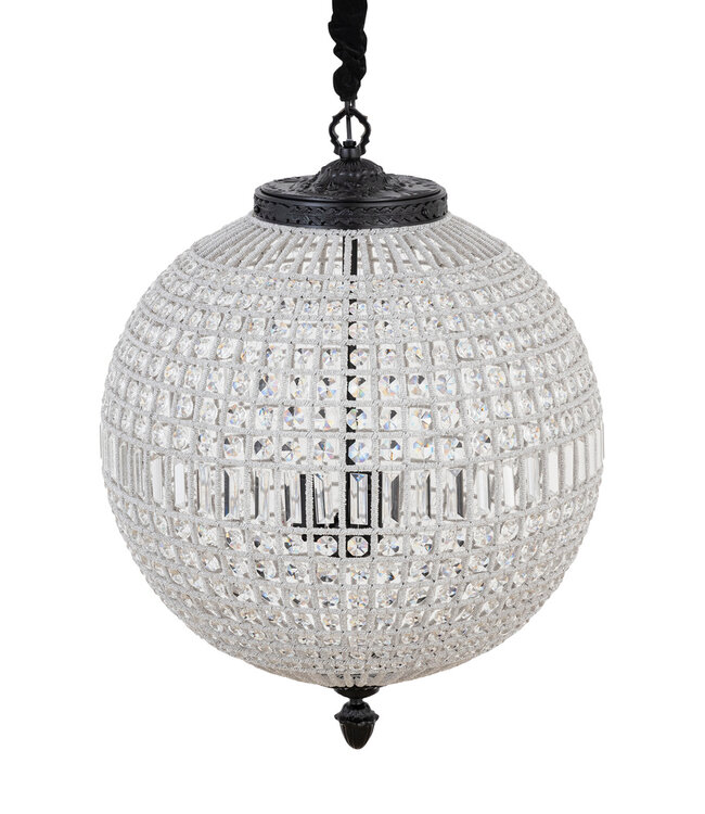 PTMD Jaris Kristal Plafondlamp L | H85 x D65 cm