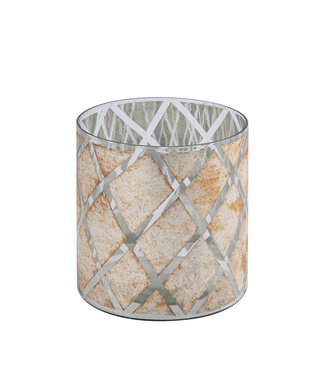 PTMD Farisa Stormlicht S | Set Van 4 | Zilver | H17 x D15 cm