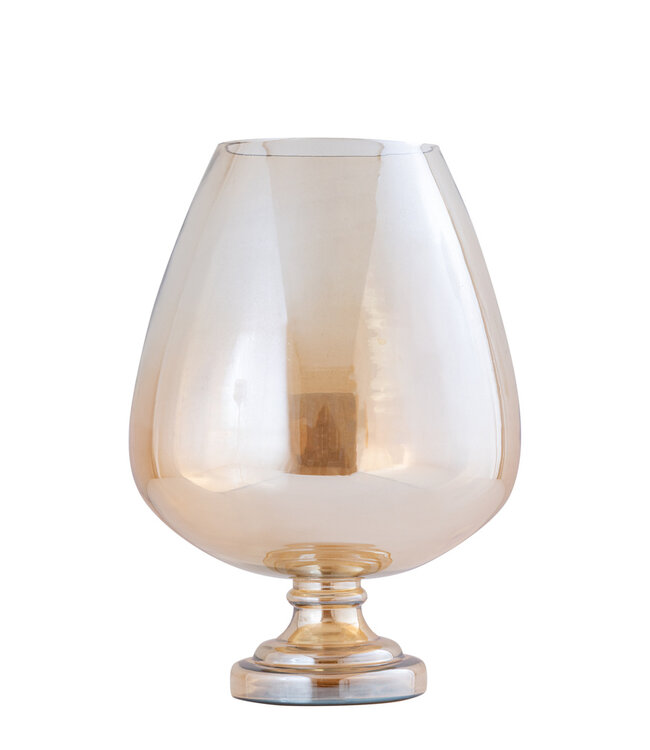 PTMD Alwine Stormlicht M | Glas | Goud | H36 x D27 cm