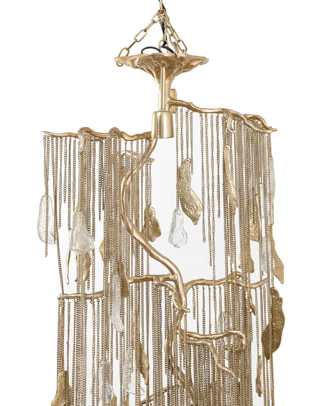 PTMD Wilco Hanglamp S | Messing | H98 x B48 x D41 cm