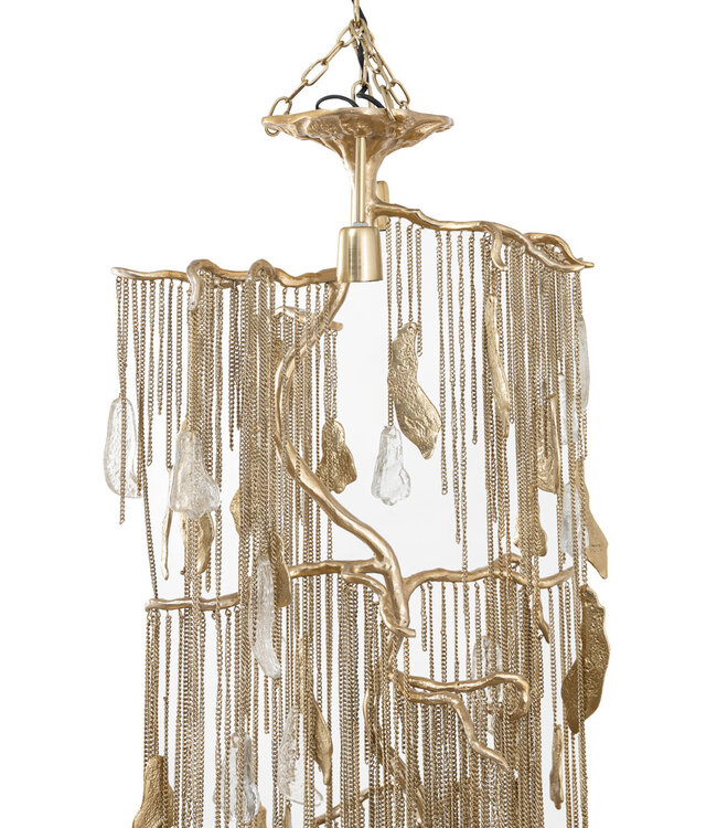 PTMD Wilco Hanglamp S | Messing | H98 x B48 x D41 cm