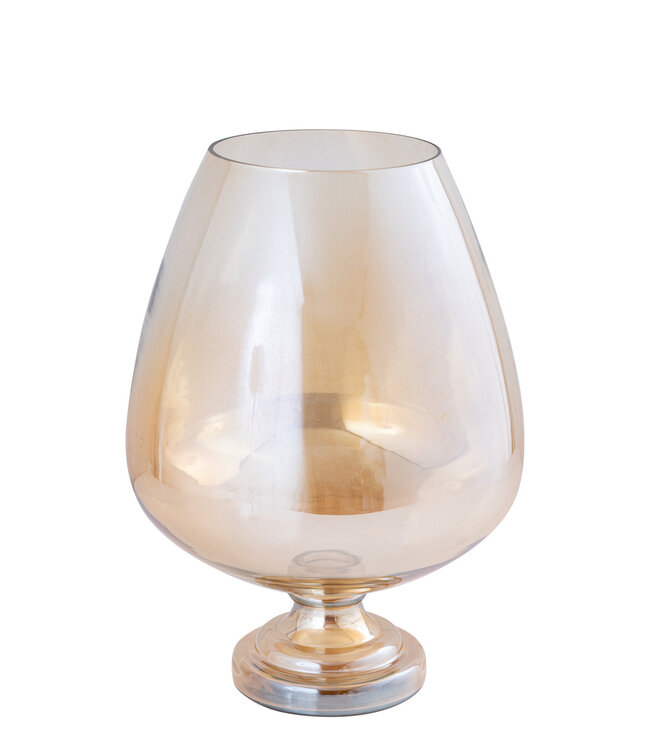 PTMD Alwine Stormlicht M | Glas | Goud | H36 x D27 cm