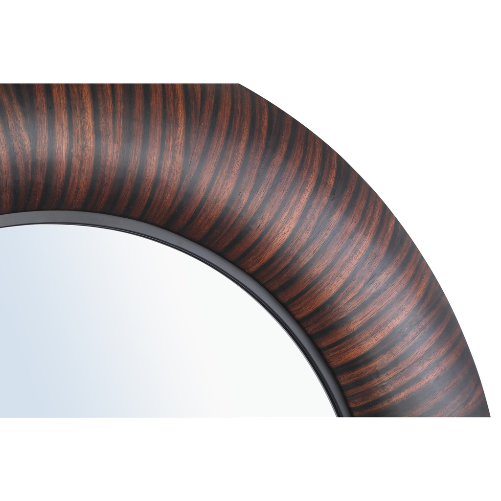 PTMD Gezzy Ronde Spiegel | Bruin | Hout | D110 cm
