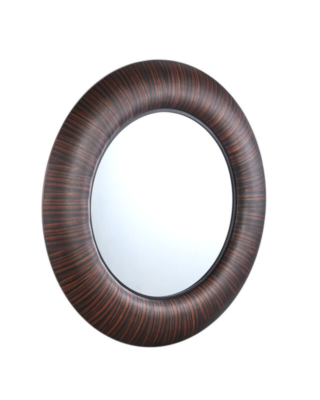 PTMD Gezzy Ronde Spiegel | Bruin | Hout | D110 cm