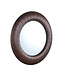 PTMD Gezzy Ronde Spiegel | Bruin | Hout | D110 cm