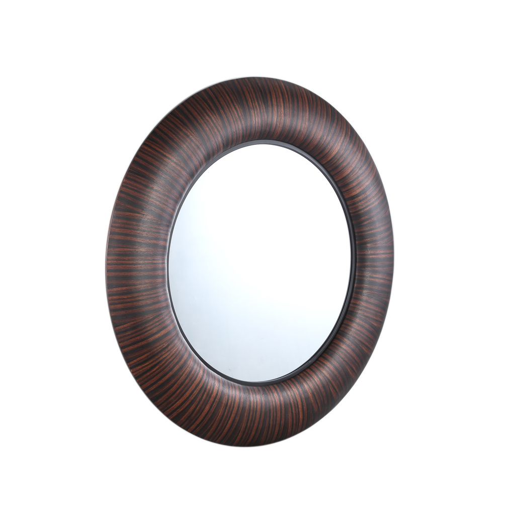 PTMD Gezzy Ronde Spiegel | Bruin | Hout | D110 cm