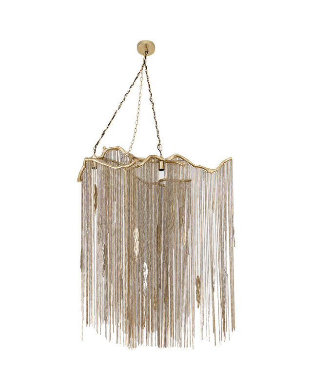 PTMD Wilco Hanglamp | Messing Kettingen | H85 x B108 x D44 cm