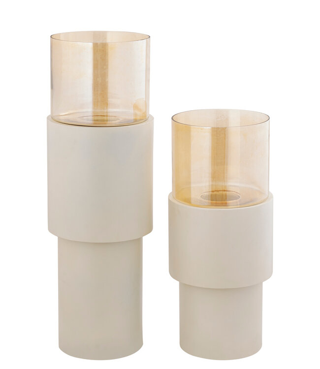 PTMD Binnenkort Crème IJzeren Vloer Stormlicht Glans Glas S