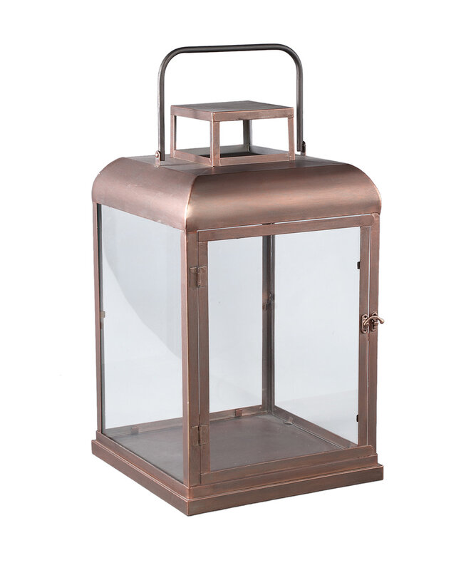 PTMD Vitoria Lantaarn L | Koper | H50 x B30 x D30 cm