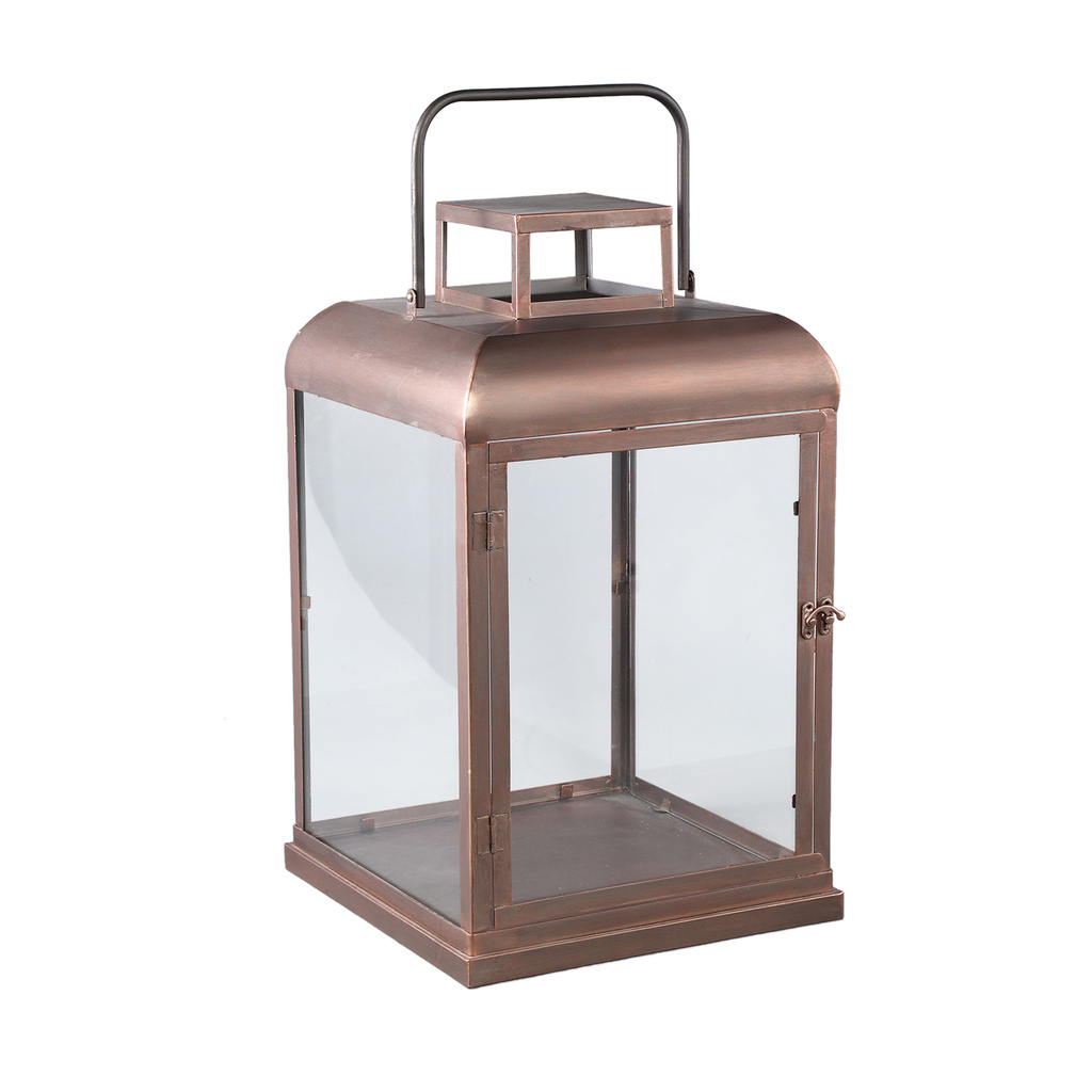 PTMD Vitoria Lantaarn L | Koper | H50 x B30 x D30 cm