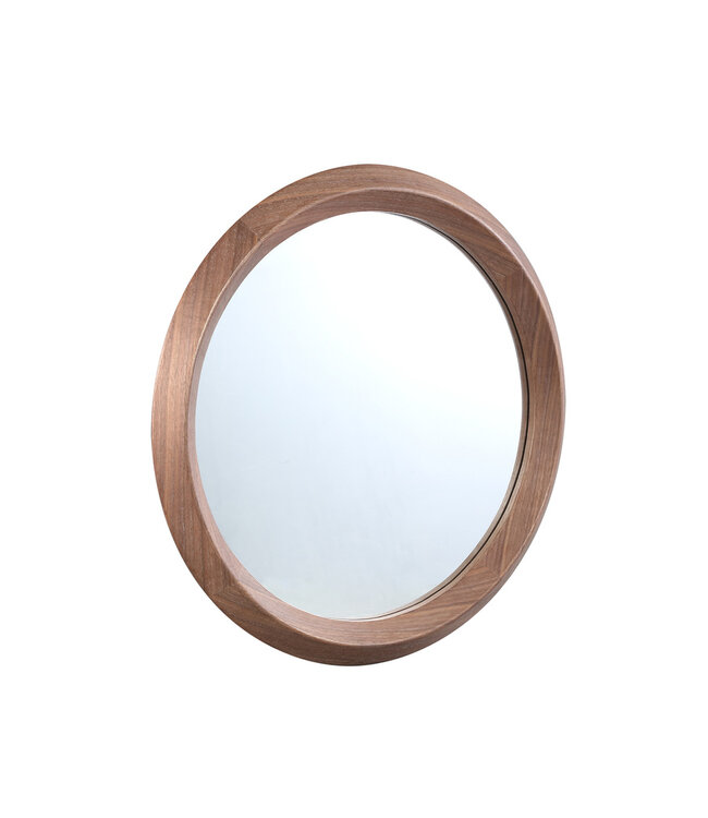 PTMD Nibbi Natuurlijke Houten Spiegel met Gedraaide Ronde Frame