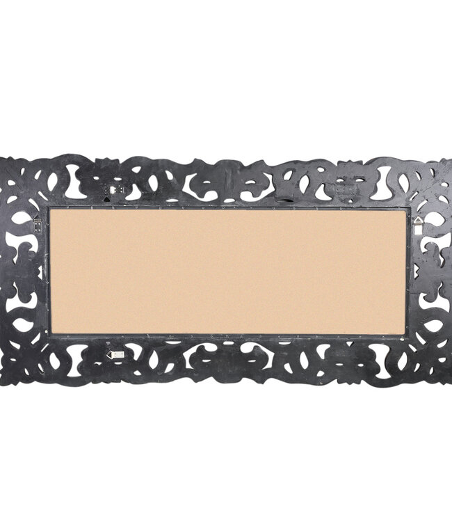 PTMD Morrigan Zwart Poly Klassieke Spiegel Rechthoekig